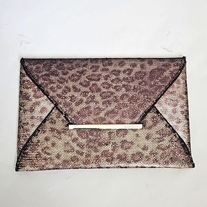 NWT BCBGMaxazria Harlow Clutch in Leopard Print